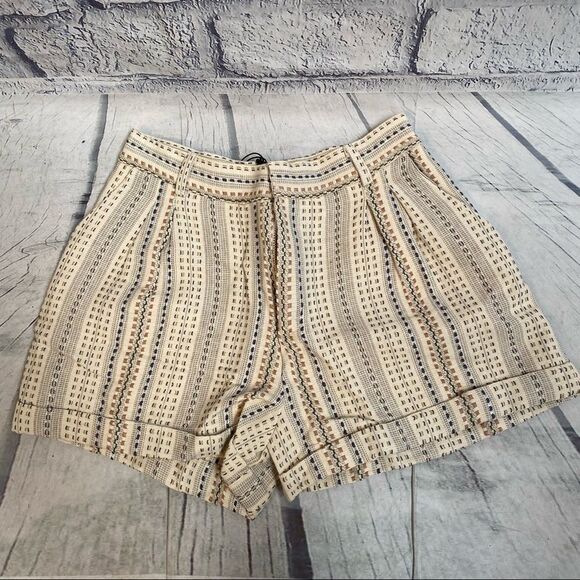 Amour Vert Whitney Basket Stripe Shorts - Picture 1 of 5